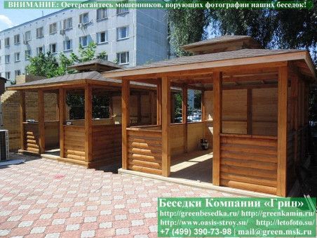 Японская Беседка Для Дачи Из БлокХауса 3.5х4.5 - Фото № 3