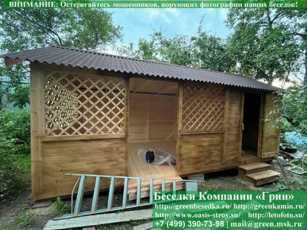 Садовая Беседка Для Дачи 'Домик С Хозблоком 3х6' - Фото № 15