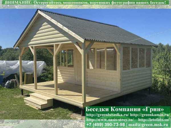 Застекленная Беседка Для Дачи Из Блокхауса 3х5 - Фото № 7