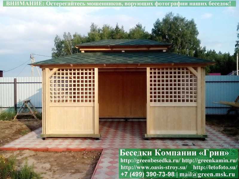 Японская, Китайская Беседка Для Дачи 3х5. Вариант № 2 - Фото № 5