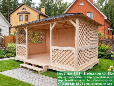 Летняя Беседка Для Дачи, Дома, Сада 3х5. Вариант № 2 - Фото № 2