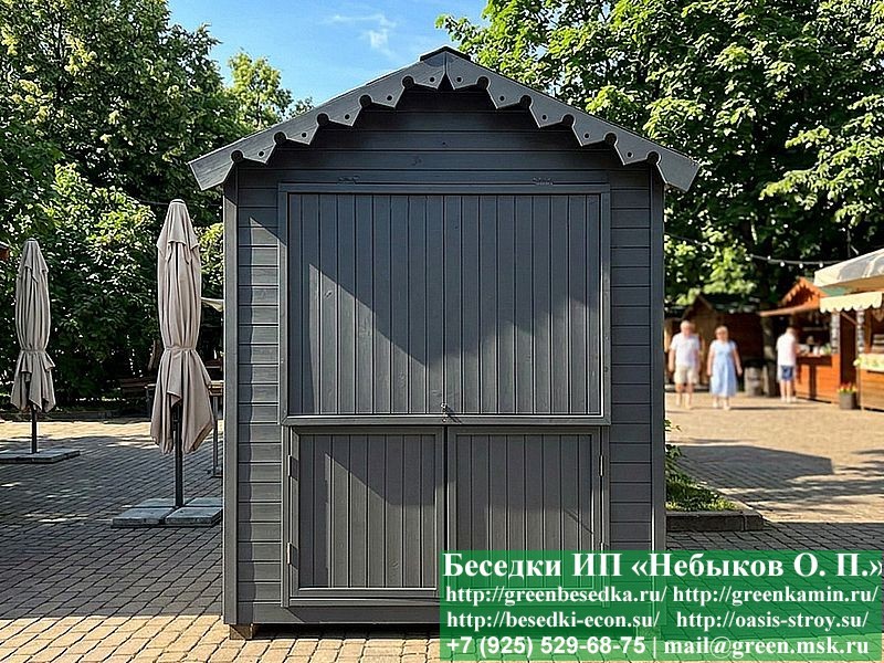 Утепленный ярмарочный домик 2х2 — купить с монтажом в Москве и
