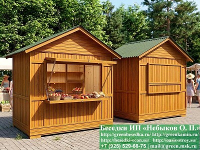 Утепленный ярмарочный домик 2х3 — доставка по Москве и югу России