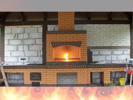 Мангал-Барбекю Из Кирпича Для Дaчи, Дома № 7 - Фото № 1 Мангал-Барбекю Из Кирпича Для Дaчи, Дома № 7 - Фото № 1