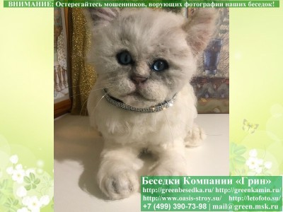 Реалистичный кот ручной работы — доставка в Москве и по областям