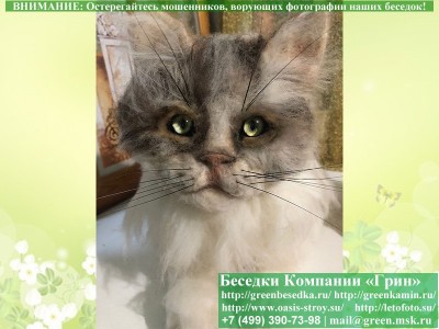 Реалистичный кот ручной работы — доставка в Москве и по областям 2